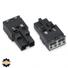 WAGO | 770-212 | PLUG 2-POLE, BLACK