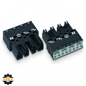 WAGO | 770-214 | PLUG 4-POLE, BLACK
