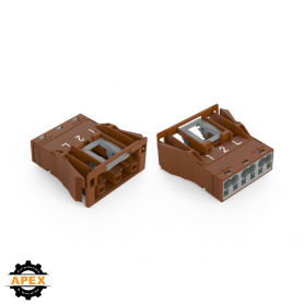 WAGO | 770-2363 | SNAP-IN SOCKET BROWN