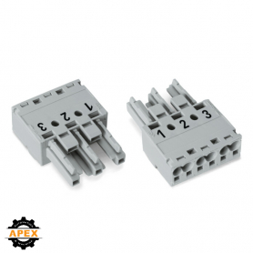 WAGO | 770-243/081-000 | SOCKET 3-POLE, GRAY