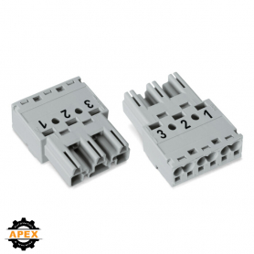 WAGO | 770-253/081-000 | PLUG 3-POLE, GRAY
