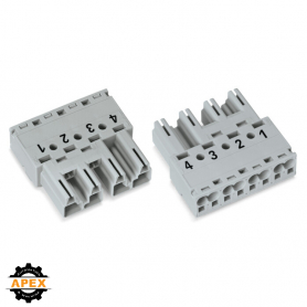 WAGO | 770-254 | PLUG 4-POLE, GRAY