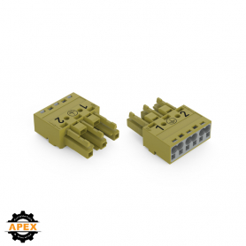 WAGO | 770-263/073-000 | SOCKET 3-POLE, LIGHT GREEN