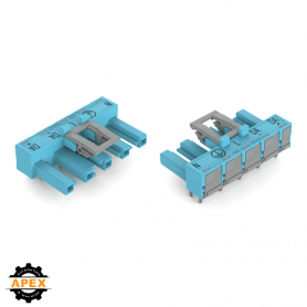 WAGO | 770-3105/011-000 | SOCKET FOR PCBS ANGLED 5-POLE, BLU