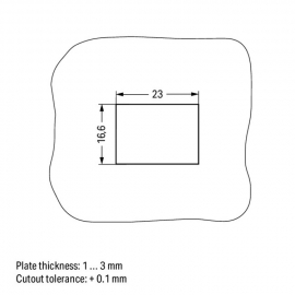 WAGO | 770-317 | SNAP-IN FRAME 2-POLE 0.5 &hellip; 2.0 MM, BLACK