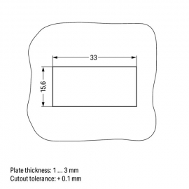 WAGO | 770-318 | SNAP-IN FRAME 3-POLE 1.0 &hellip; 3.0 MM, BLACK