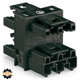 WAGO | 770-607 | 3-WAY DISTRIBUTION CONNECTOR 3-POLE COD. A;