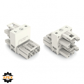 WAGO | 770-686 | H-DISTRIBUTION CONNECTOR 3-POLE COD. A, WHI