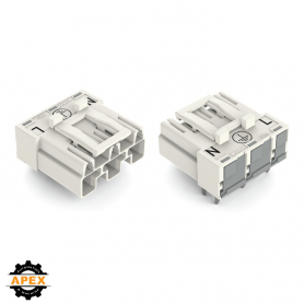 WAGO | 770-833/011-000 | PLUG FOR PCBS ANGLED 3-POLE, WHITE