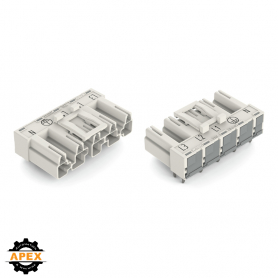WAGO | 770-835/011-000 | PLUG FOR PCBS ANGLED 5-POLE, WHITE