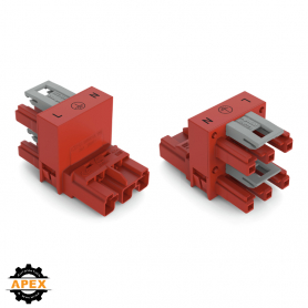 WAGO | 770-934 | H-DISTRIBUTION CONNECTOR 3-POLE COD. P, RED