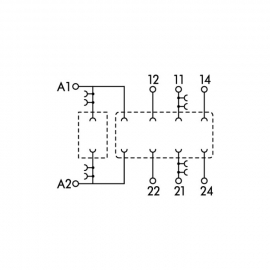 WAGO | 788-103 | RELAY SOCKET; 2 CHANGEOVER CONTACTS; FOR 25