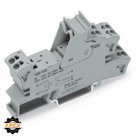 WAGO | 788-108 | RELAY SOCKET; 1 CHANGEOVER CONTACT; WITH MA