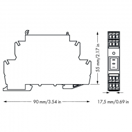 WAGO | 789-800 | SWITCHING MODULE; WITH CHANGEOVER ROCKER SW