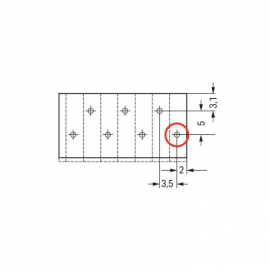 WAGO | 805-308 | PCB TERMINAL BLOCK; PUSH-BUTTON; 1.5 MM&sup2;; P