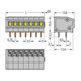 WAGO | 805-314 | PCB TERMINAL BLOCK; PUSH-BUTTON; 1.5 MM&sup2;; P
