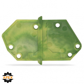 WAGO | 826-158/000-016 | END PLATE; SNAP-FIT TYPE; 1.5 MM TH