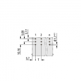 WAGO | 832-3623 | THT MALE HEADER; 1.2 X 1.2 MM SOLDER PIN;