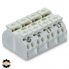 WAGO | 862-1694 | 4-CONDUCTOR CHASSIS-MOUNT TERMINAL STRIP;