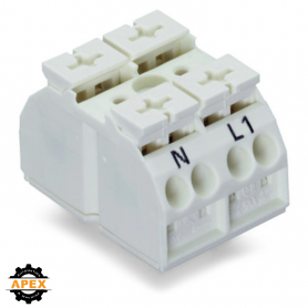 WAGO | 862-2632 | 4-CONDUCTOR CHASSIS-MOUNT TERMINAL STRIP;