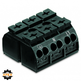 WAGO | 862-9503 | 4-CONDUCTOR CHASSIS-MOUNT TERMINAL STRIP;