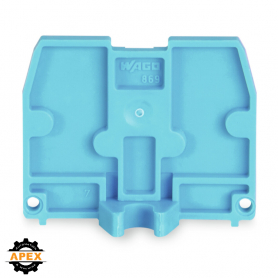 WAGO | 869-398 | END PLATE; WITH FIXING FLANGE M4; 2.5 MM TH