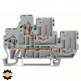 WAGO | 870-101 | 1-CONDUCTOR/1-PIN DOUBLE DECK RECEPTACLE TE