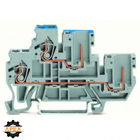 WAGO | 870-103 | 1-CONDUCTOR/1-PIN DOUBLE DECK RECEPTACLE TE