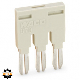 WAGO | 870-409 | PUSH-IN TYPE JUMPER BAR; INSULATED; 9-WAY;