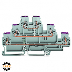 WAGO | 870-556 | TRIPLE-DECK TERMINAL BLOCK; 6-CONDUCTOR THR