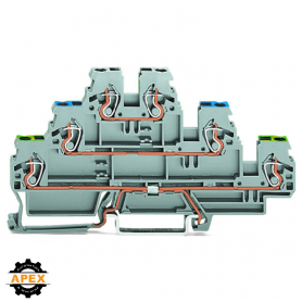 WAGO | 870-567 | TRIPLE-DECK TERMINAL BLOCK; GROUND CONDUCTO