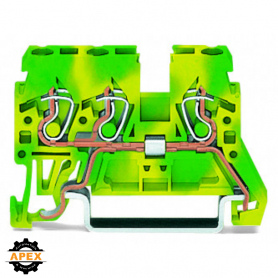 WAGO | 870-687 | 3-CONDUCTOR GROUND TERMINAL BLOCK; 2.5 MM&sup2;;