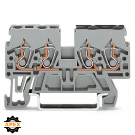 WAGO | 870-826 | DOUBLE POTENTIAL TERMINAL BLOCK; 2.5 MM&sup2;; S