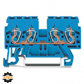 WAGO | 870-834 | 4-CONDUCTOR THROUGH TERMINAL BLOCK; 2.5 MM&sup2;