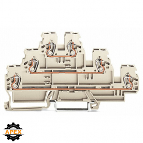 WAGO | 870-957/999-950 | TRIPLE-DECK TERMINAL BLOCK; GROUND