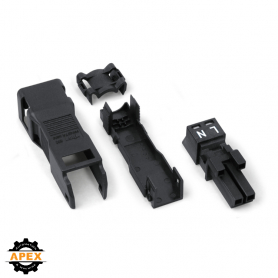 WAGO | 890-102 | SOCKET WITH STRAIN RELIEF HOUSING; 2-POLE;