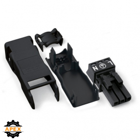 WAGO | 890-103 | SOCKET WITH STRAIN RELIEF HOUSING; 3-POLE;