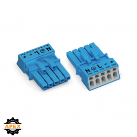 WAGO | 890-1105 | SOCKET 5-POLE; BLUE