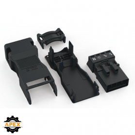 WAGO | 890-114 | PLUG WITH STRAIN RELIEF HOUSING; 4-POLE, BL
