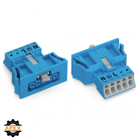 WAGO | 890-2105 | SNAP-IN SOCKET BLUE