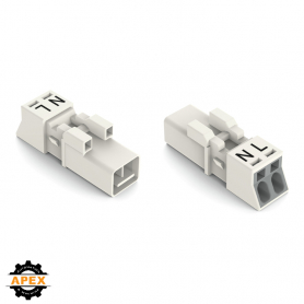WAGO | 890-232 | PLUG 2-POLE, WHITE