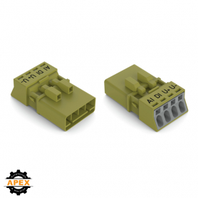 WAGO | 890-274/072-000 | PLUG 4-POLE, LIGHT GREEN