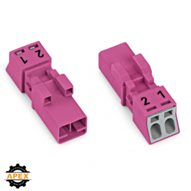 WAGO | 890-292 | PLUG; 2-POLE; 1,50 MM&sup2;; PINK