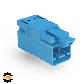 WAGO | 890-3112/011-000 | PLUG FOR PCBS ANGLED 2-POLE, BLUE