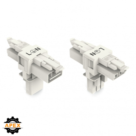 WAGO | 890-656 | T-DISTRIBUTION CONNECTOR 3-POLE COD. A, WHI