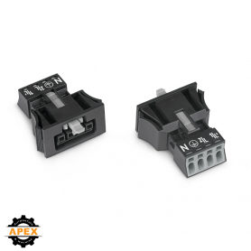 WAGO | 890-704 | SNAP-IN SOCKET BLACK