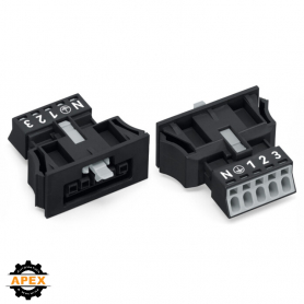 WAGO | 890-705 | SNAP-IN SOCKET BLACK