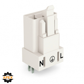 WAGO | 890-833 | PLUG FOR PCBS; STRAIGHT; 3-POLE; COD. A; WH