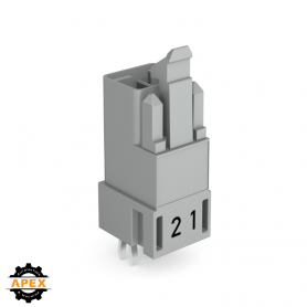 WAGO | 890-852 | PLUG FOR PCBS; STRAIGHT; 2-POLE; COD. B; GR
