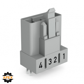 WAGO | 890-854 | PLUG FOR PCBS STRAIGHT 4-POLE